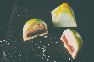 El yapımı tatlılar. Çikolata şekerleme