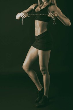 Güzel kadın göz yakın çekim, makyaj