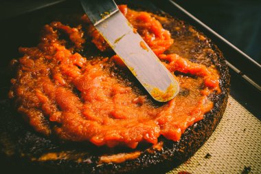 Hazırlık pasta, Pastalar reçel Yayilim