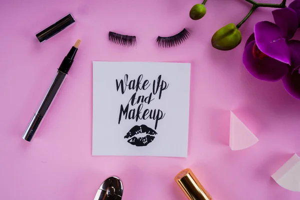 Olika makeup produkter — Stockfoto