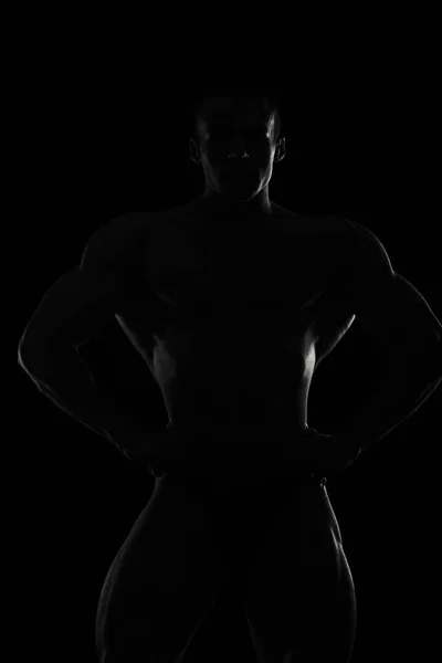 Bodybuilding Body svart och vitt — Stockfoto