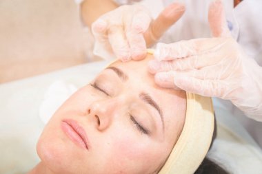 insanlar, güzellik, spa, kozmetik ve cilt bakım kavramı