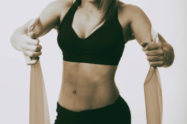 Güzel kadın göz yakın çekim, makyaj