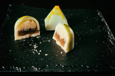 El yapımı tatlılar. Çikolata şekerleme