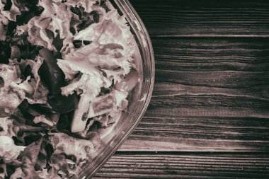 Sebzeli yeşil salata