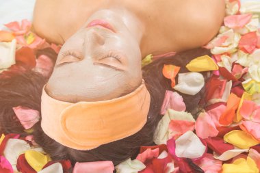 insanlar, güzellik, spa, kozmetik ve cilt bakım kavramı