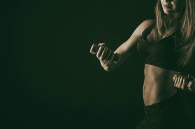 Güzel kadın göz yakın çekim, makyaj