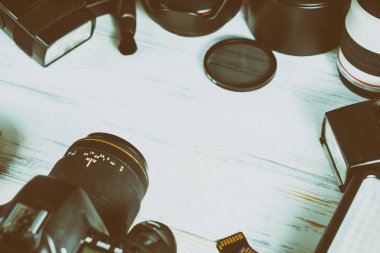 lensler, yanıp söner ile kamera