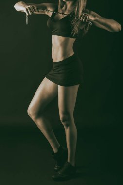 Güzel kadın göz yakın çekim, makyaj