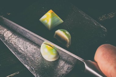 El yapımı tatlılar. Çikolata şekerleme