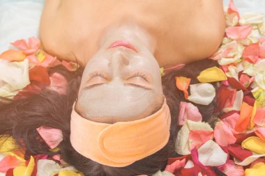 insanlar, güzellik, spa, kozmetik ve cilt bakım kavramı