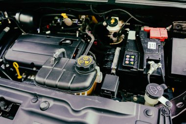 Vinnitsa, Ukrayna - 25 Haziran 2017 : T altında arabanın iç