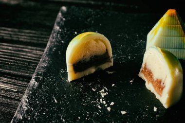 El yapımı tatlılar. Çikolata şekerleme