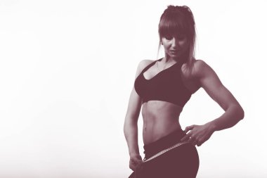 Seksi fitness kadını.