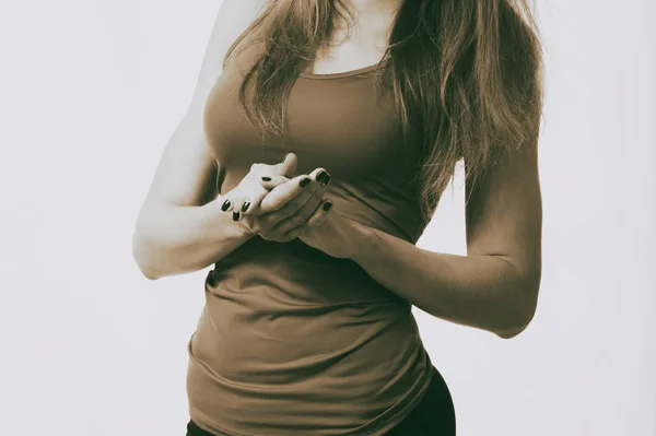 Fitness-Mädchen posiert — Stockfoto