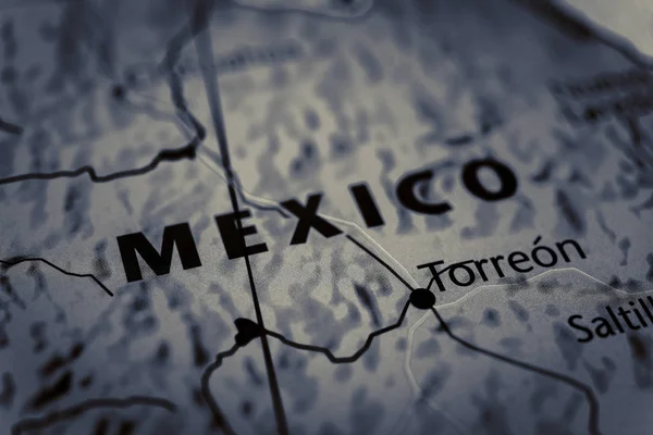 Mexiko auf der Karte — Stockfoto