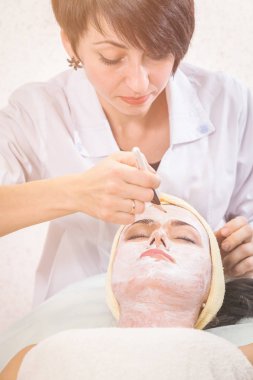 insanlar, güzellik, spa, kozmetik ve cilt bakım kavramı