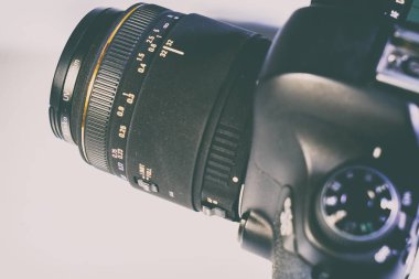 Vinnitsa, Ukrayna - 25 Haziran 2017: Yakın çekim kamera beyaz