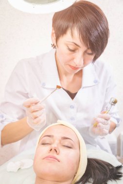 insanlar, güzellik, spa, kozmetik ve cilt bakım kavramı