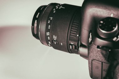 Vinnitsa, Ukrayna - 25 Haziran 2017: Yakın çekim kamera beyaz