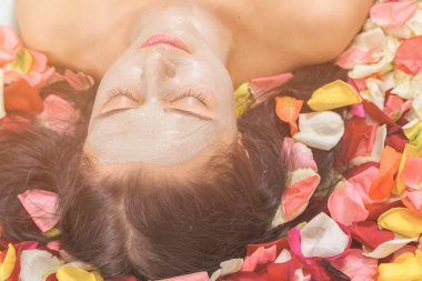 insanlar, güzellik, spa, kozmetik ve cilt bakım kavramı