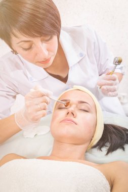 insanlar, güzellik, spa, kozmetik ve cilt bakım kavramı