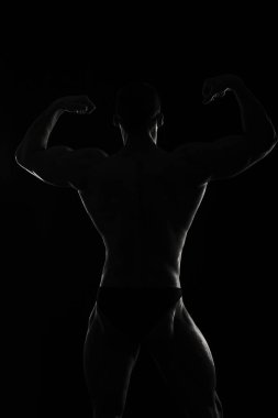 vücut geliştirme vücut siyah ve beyaz