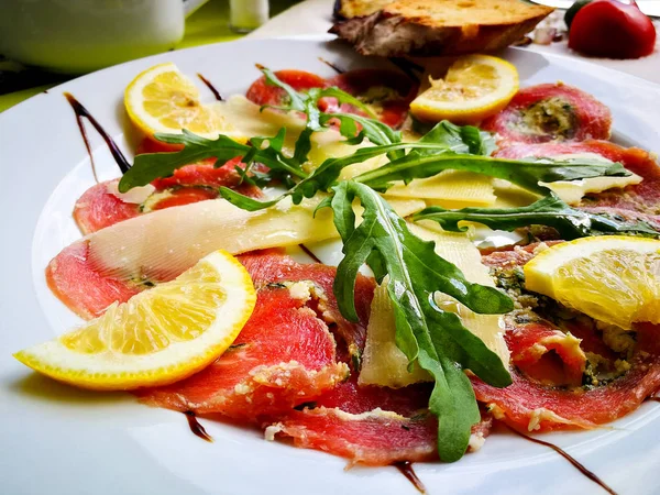 Jerky with parmesan — Stock Photo, Image