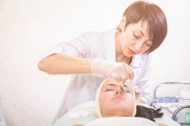 insanlar, güzellik, spa, kozmetik ve cilt bakım kavramı