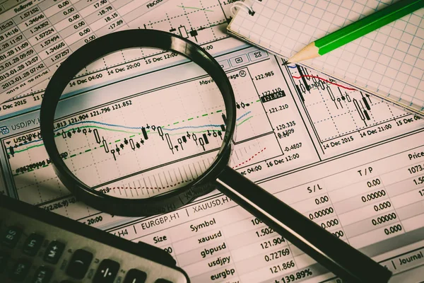 Tło tematu rynków finansowych, analizy forex — Zdjęcie stockowe