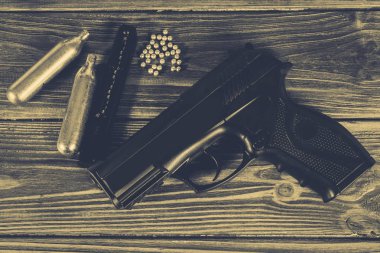 Vinnitsa, Ukrayna - 25 Haziran 2017: Atletik hedef üzerinde çekim