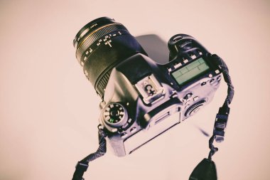 Vinnitsa, Ukrayna - 25 Haziran 2017: Yakın çekim kamera beyaz