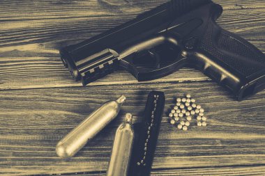 Pnömatik silah, hedef ve madde işaretleri