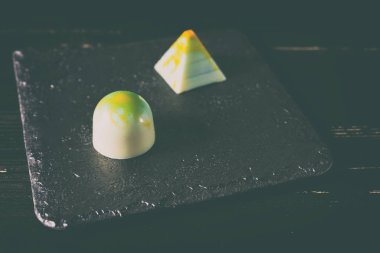 El yapımı tatlılar. Çikolata şekerleme