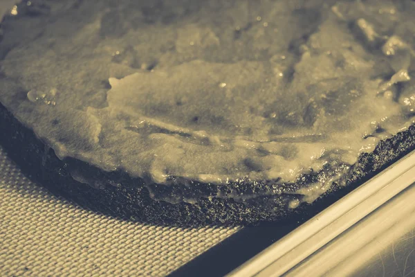 Hazırlık pasta, Pastalar reçel Yayilim — Stok fotoğraf