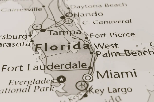 Carte de Floride — Photo