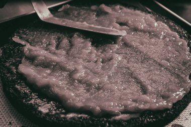 Hazırlık pasta, Pastalar reçel Yayilim