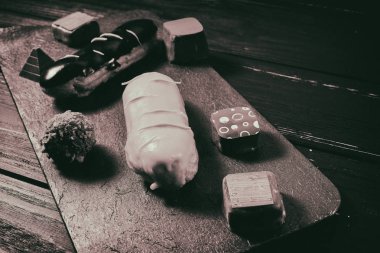 Şekerleme yemek. Pişirme kek ve hamur işleri