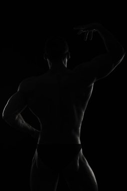 vücut geliştirme vücut siyah ve beyaz