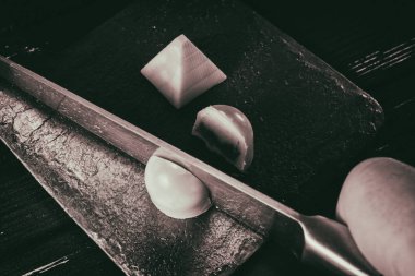 El yapımı tatlılar. Çikolata şekerleme