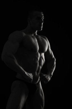 vücut geliştirme vücut siyah ve beyaz