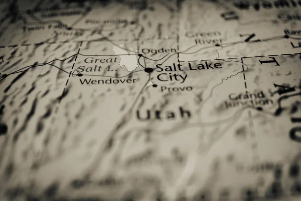 Utah mapa — Fotografia de Stock