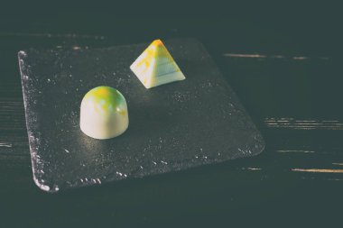 El yapımı tatlılar. Çikolata şekerleme