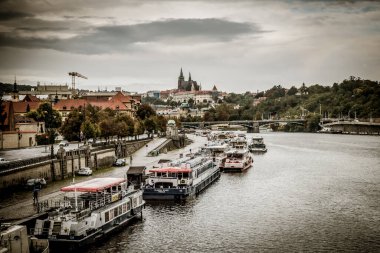 Prag, Çek Cumhuriyeti - 21 Eylül, Prag 'ın güzel sokakları ve mimarisi