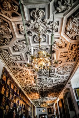 Kopenhag, Danimarka - 24 Temmuz - 24 Temmuz 2019 'da Danimarka' nın başkenti Kopenhag 'da Kral IV. Christian tarafından inşa edilen Rosenborg Kalesi