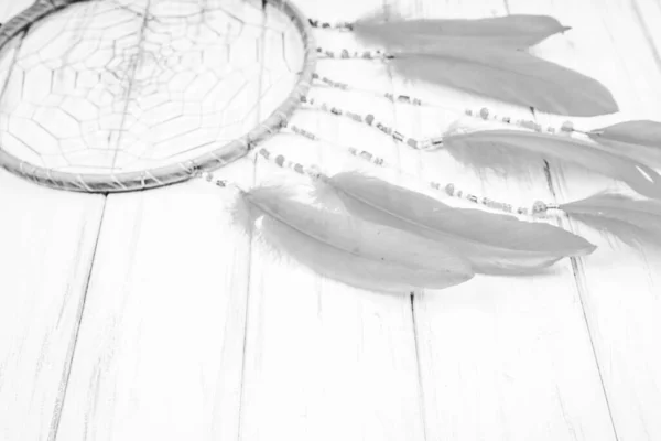 Dream Catcher Wooden Background — Stock Photo, Image