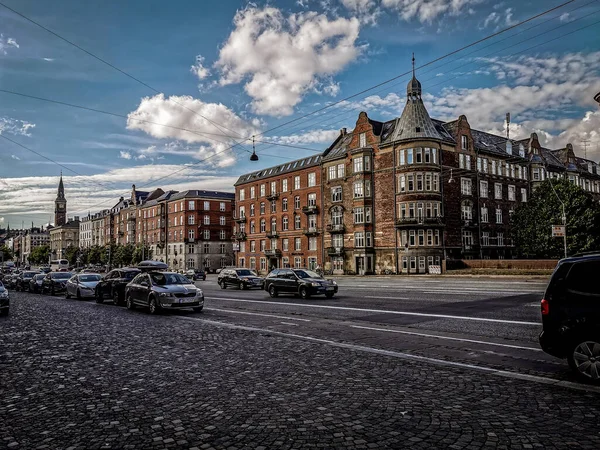 Copenaghen Estate Bella Architettura Viaggio Sfondo — Foto Stock