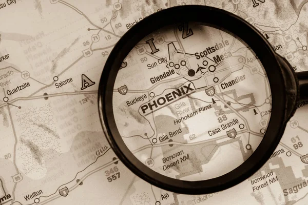 Phoenix Usa Kaart Achtergrond — Stockfoto