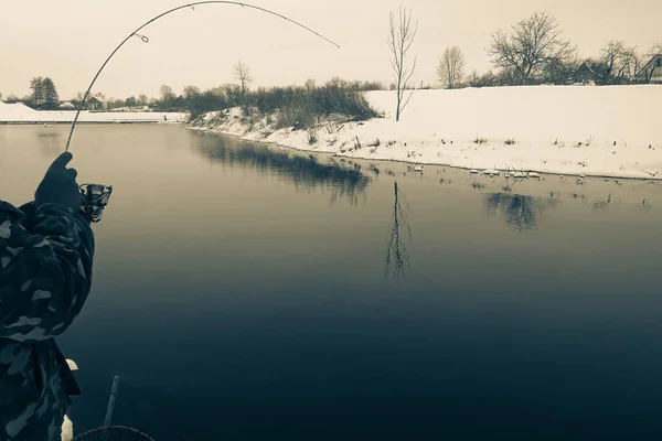 Trout Fishing Lake — Stock Photo, Image