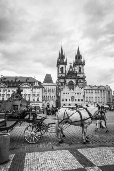 Krásné Ulice Architektura Podzimu Praha — Stock fotografie